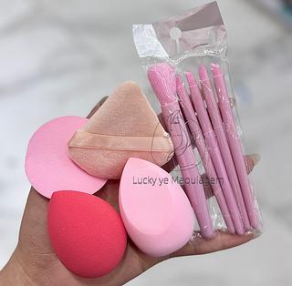 Kit esponja com pincel