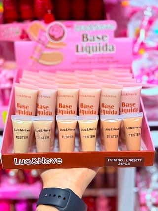 BASE LIQUIDO LUA NEVE CORES SEPARAR QUE ESTEVEM DISPONIVEIS