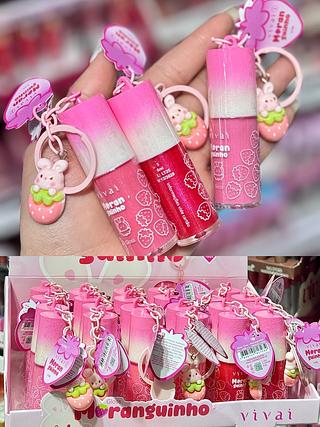 LIP GLOSS MORANGUINHO VIVAI CORES SEPARAR QUE ESTÃO DISPONIVEIS