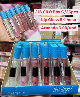 LIP GLOSS BRILHOSO ( COR SORTIDO ) MIA MAKE