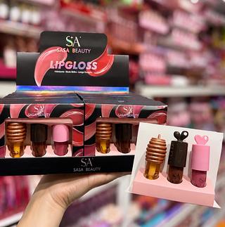 Kit gloss Labial SASA Beauty