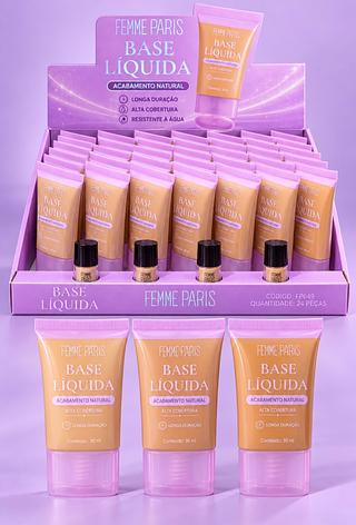 BASE LIQUIDO FEMME PARIS CORES SEPARAR QUE ESTEVEM DISPONIVEIS