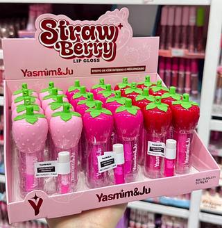 LIP GLOSS STRAWBERRY CORES SEPARAR QUE ESTEVEM DISPONIVEIS