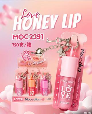 Lip gloss com chaveiro Mocoallure