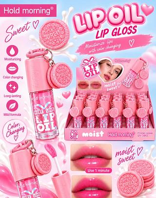 Lip Gloss Com Chaveiro Hold Morning