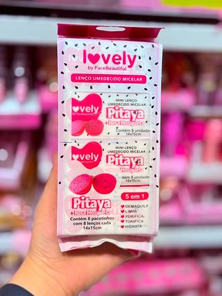 LENÇO UMEDECIDO PITAYA MICELAR LOVELY