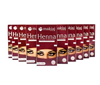 Henna para design de sobrancelhas ( castanho Escuro.medio.preto e marrom)