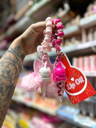 Lip OiL Gloss com Chaveiro Amor Anjo