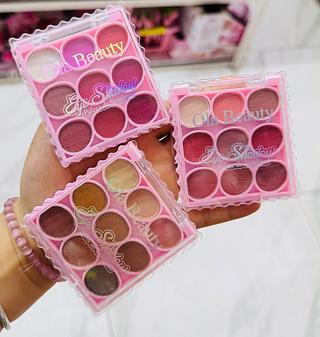 Paleta de Sombra Olá beauty cores separar que estevem disponíveis