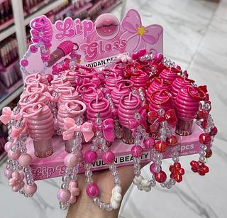 Lip Gloss com chaveiro Cores separar que estevem disponível