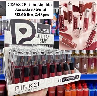Batom Líquido Pink 21 Cores separar que estevem disponíveis