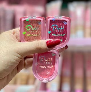 Blush Hello Mini Cores separar que estevem disponíveis