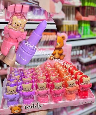 Lip Balm Teddy Vivai Cores separar que estevem disponível