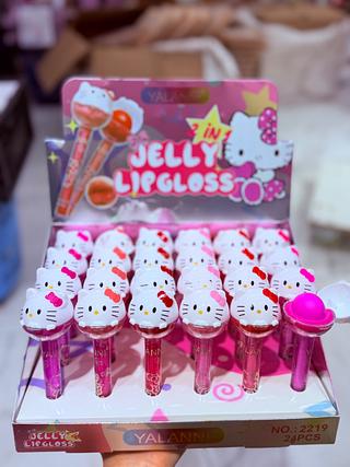 LIP GLOSS COM LIP BALM JELLY CORES SEPARAR QUE ESTEVEM DISPONIVEIS