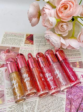 Lip gloss com brilho pink 21 ( Cor sortido )