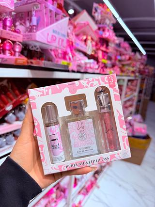 Kit perfume e Lip Gloss