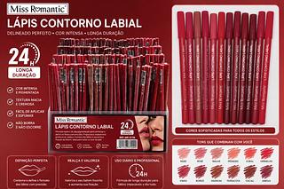 Lápis contorno Labial Miss Romantic Cores separar que estevem disponíveis