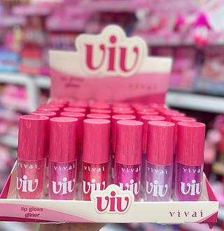 Lip Gloss Glitter VIV Vivai Cores separar que estevem disponível
