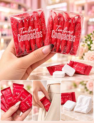 Toalhas compactas Basta mergulhar em água para utilizar Vivai