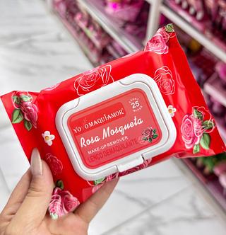 Lenço demaquilante Rosa mosqueta YoYomaquiamor