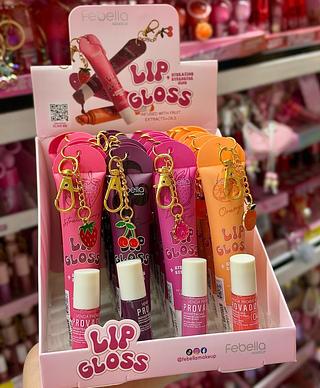 LIP GLOSS HIDRATANTE LABIAL FEBELLA CORES SEPARAR QUE ESTEVEM DISPONIVEIS