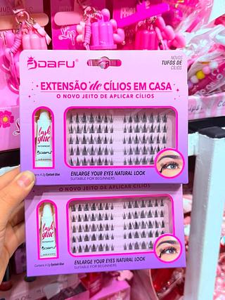 CILIO POSTIÇA COM COLA CILIO