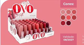 Batom matte OVO Vivai ( Cores separar que estevem disponiveis )