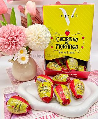 BRILHO LABIAL CHEIRINHO DE MORANGO VIVAI