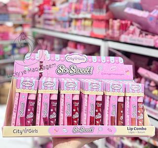 Lápis + Batom City Girls Cores separar que estevem disponíveis