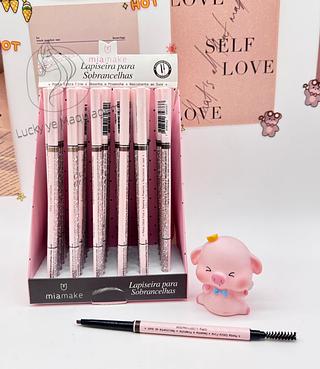 Lapiseira para sobrancelha Mia make aplicador retratil com escova