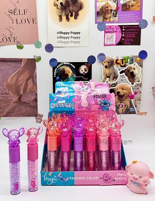 Lip Gloss Stitch Infantil ( Cor Sortido )