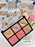 Paleta de Blush iluminador e Contorno Labranche