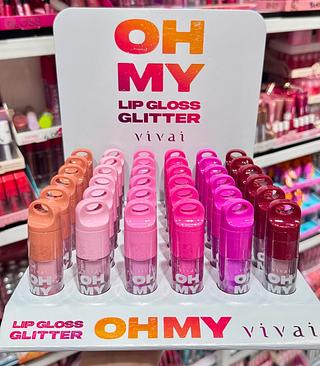Lip gloss Glitter vivai cores separar que estevem disponível