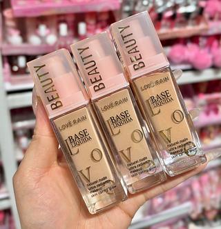 Base líquido Matte Love Rain cores separar que estevem disponível