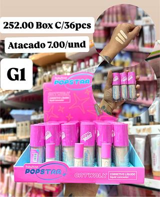 Corretivo Liquido Concealer Catwalk popstar Rubyrose G1 ( Cor C05 C15 C25)