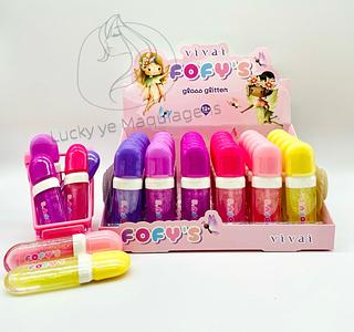 Gloss Glitter Fofys Vivai ( Cor Sortido )