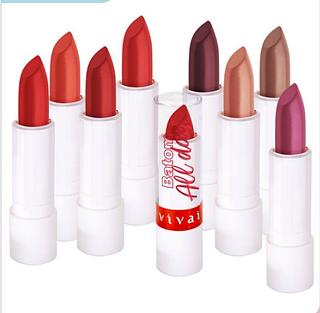 Batom Matte All Day Vivai Cores separar que estevem disponível