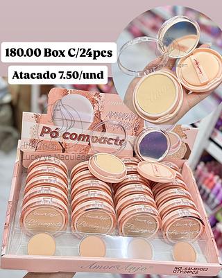 Pó Compacto com esponja e espelho Amor Anjo