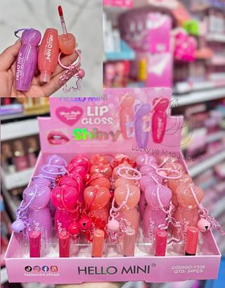Lip Gloss Com chaveiro Hello Mini