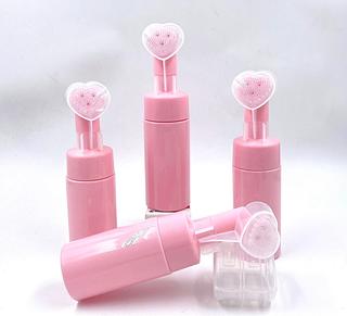 ￼Frasco Pump Espumador Com Escova De Silicone ( Cor Sortido )120ml