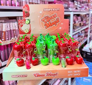 Lip gloss Com chaveiro Sarah’s Cores separar que estevem disponível