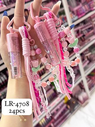 Lip Gloss Com chaveiro love Rain Cores separar que estevem disponíveis