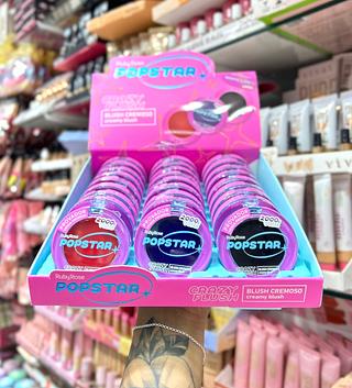 Blush Cremoso Crazy Flush popstar Rubyrose ( Cor 1.2.3)(cor Sortido )