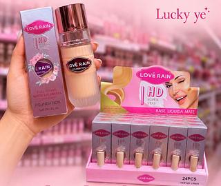 Base líquido matte Love Rain cores separar que estevem disponível