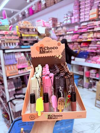 Lip Gloss Chocolate Amor Anjo Cores separar que estevem disponível