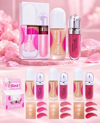 LIP GLOSS COM BASE LIQUIDO LOVE RAIN CORES SEPARAR QUE ESTEVEM DISPONIVEIS