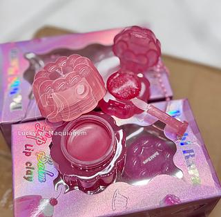 Kit de lip balm com pincel bobbi rara cores separar que estevem disponiveis