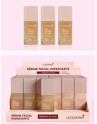 Serum facial hidratante Extrato de chia Ludurana