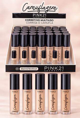 CORRETIVO LIQUIDO PINK 21 CORES SEPARAR QUE ESTEVEM DISPONIVEIS