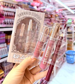 Kit Labial 3 em 1 Sarah’s Cores separar que estevem disponível